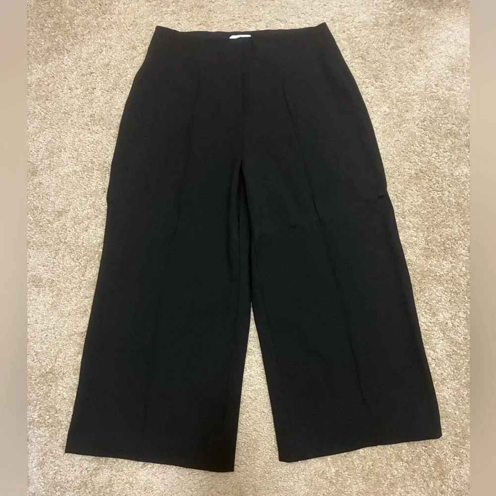 Spanx ponte knit cropped wide leg pull on pants - Picture 4 of 5